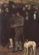 Gustave Courbet Interment oil painting